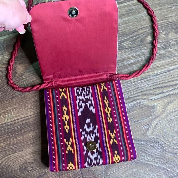 Small aztec print boho purse. Shoulder bag crossbody - Picture 2 of 7